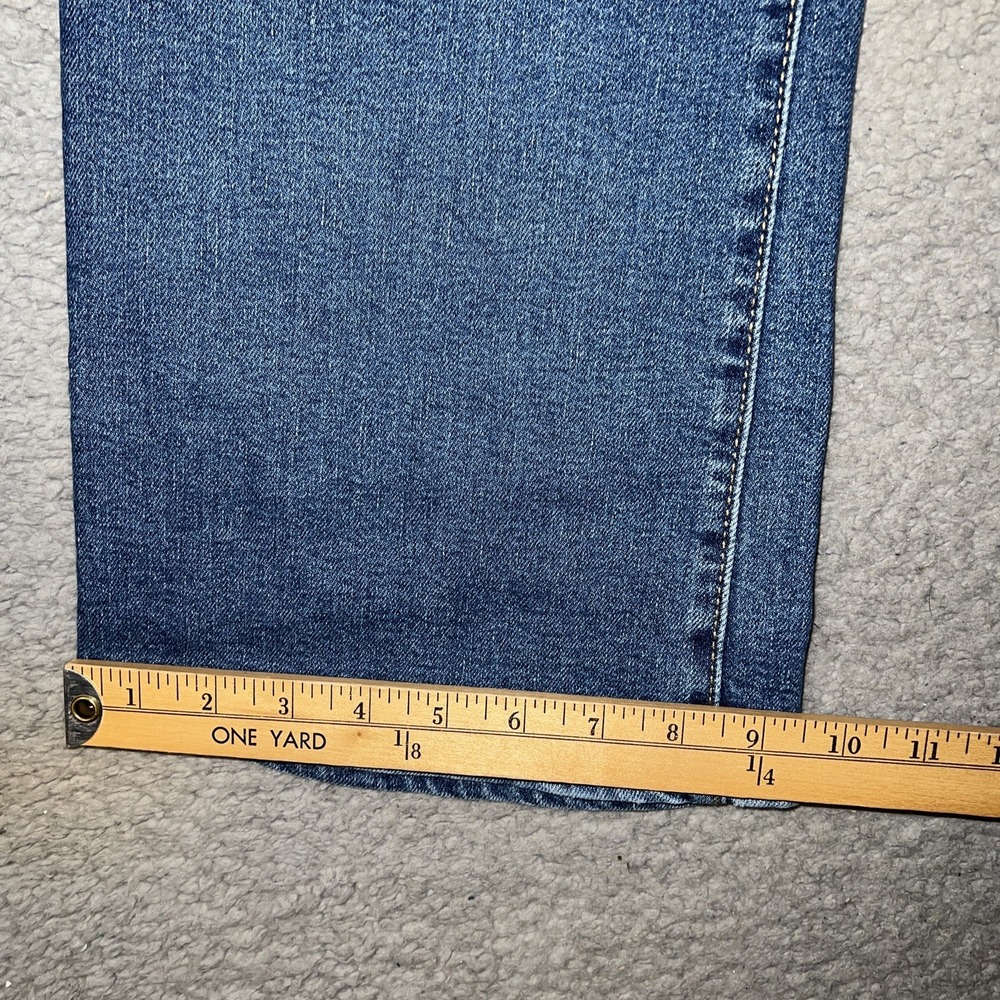 Levi's Ribcage Boot Jeans Women's Sz 31 (30x31) Blue Denim Button Fly High Waist - Picture 10 of 11